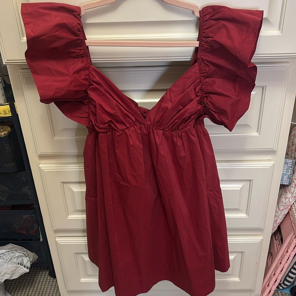 maroon day + moon dress!